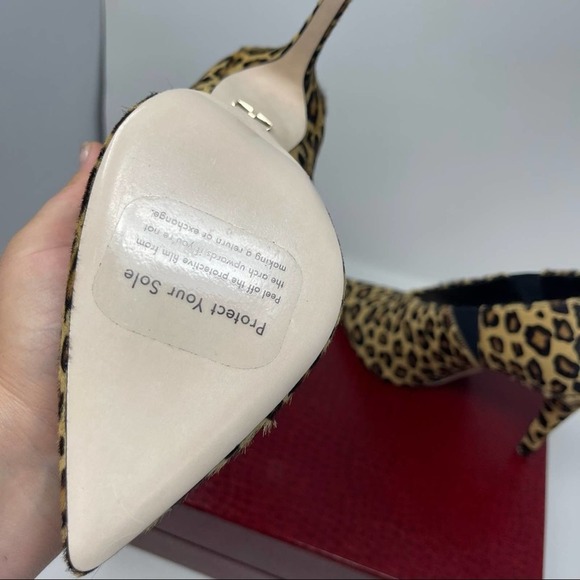 NWT Tamara Mellon League 105 Leopard Haircalf Booties SIZE 38.5 - Picture 6 of 12